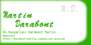 martin darabont business card